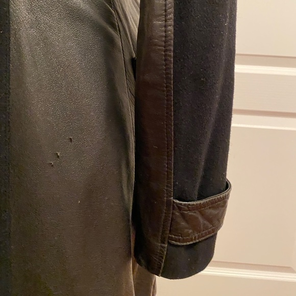 Bebe Fitted Black Jacket w Buttons & Belt- Good condition small mark shown - Picture 9 of 14